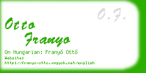 otto franyo business card